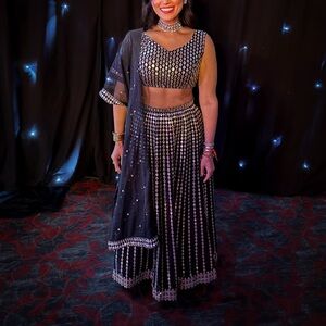 Elegant Black and White Women's Skirt